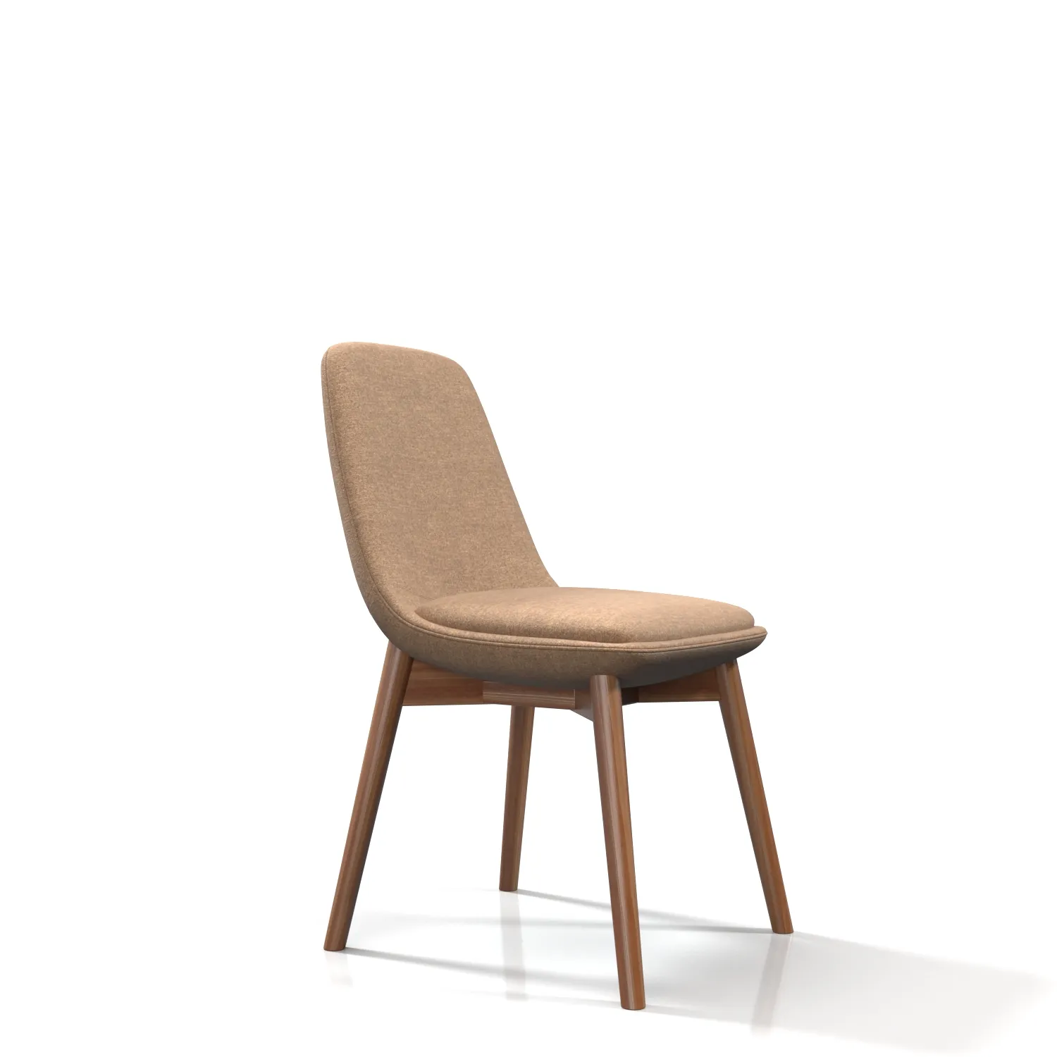 Chloe Chair wood Legs PBR 3D Model_01